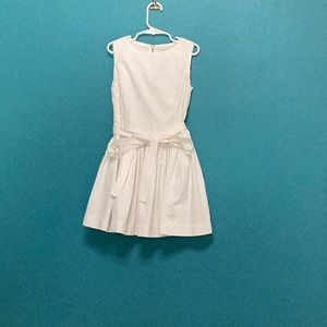 White dress with bow
